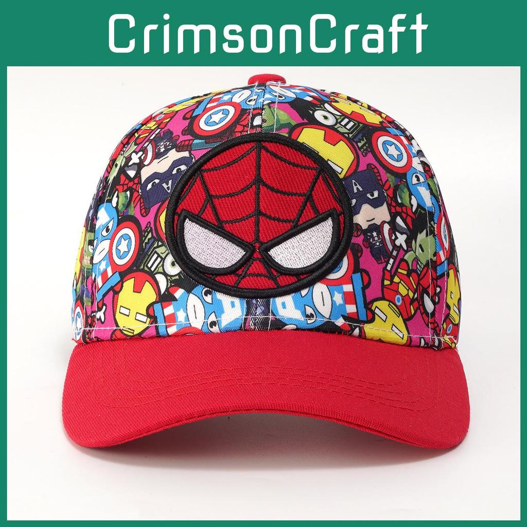 Spider Man Childrens Embroidered Baseball Cap With Sun Protection And Breathable Cotton For Spring Autumn Seasons