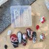 "DIY Manicure Floral 3D Silicone Mold, Transparent Nail Art Decoration Template, Rose Skull Pattern Design Tool