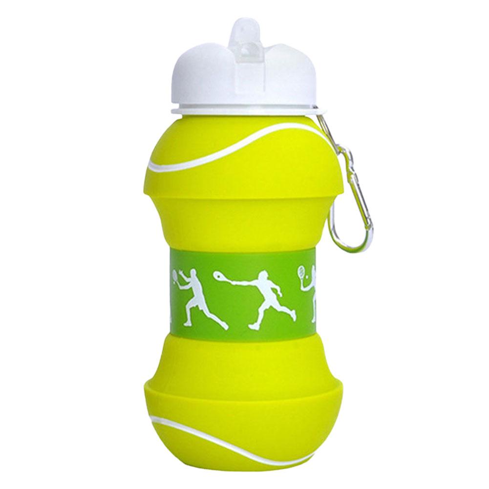 550 мл складная бутылка для воды портативная чашка для воды герметичная спортивная детская кувшин для воды с карабином для баскетбола тенниса