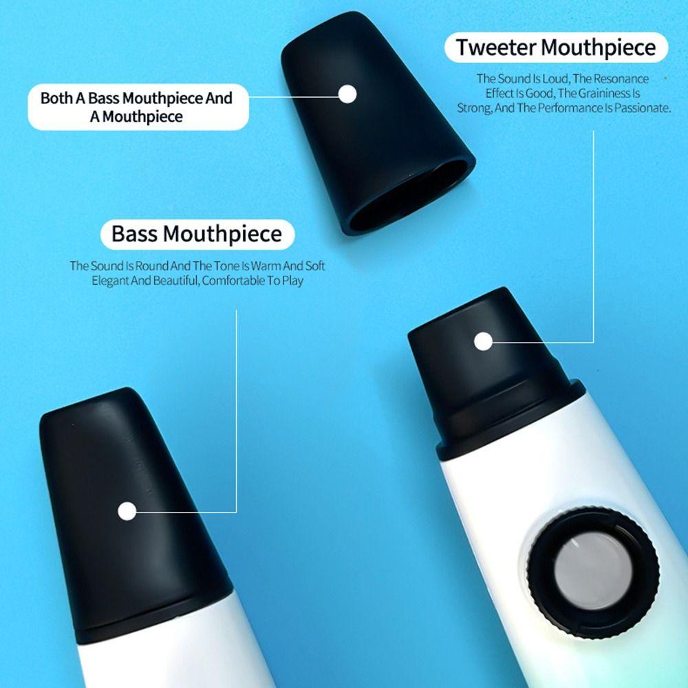 Portable Double Hole Kazoo Multi Colors Accompaniment Kazoo Wind Instrument Music Gift