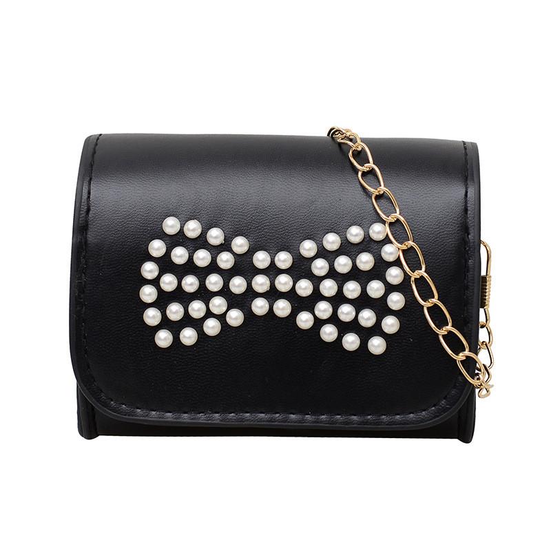 Elegant Cute And Kids Shoulder Bag With Butterfly Knot And Breathable Lining Polyester