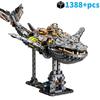 2025 MOC Mechanical Whale Building Block Model Bricks With Light DIY Desktop Decoration Kids Toys Christmas Birthday Gifts Toy