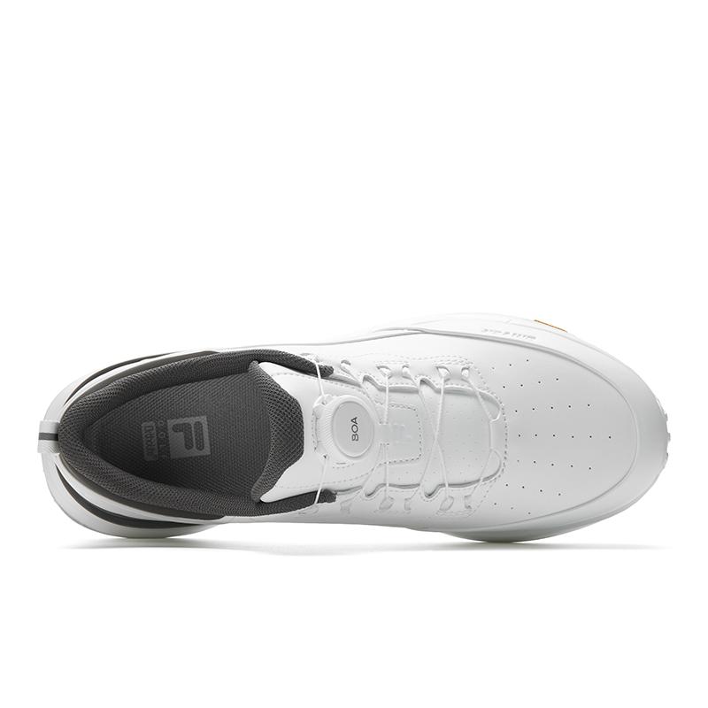 Fila GF DRIVEX Амортизирующие Нескользящие Износостойкие Низкие Мужские Обувь для Гольфа Ярко-Белый/Глубокий Орлино-Серый A12M611712FBB