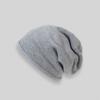Модная однотонная хлопковая кашемировая шапка-пуловер, теплая зимняя повседневная шапка-бини, мягкая утолщенная трикотажная шапка-тюбетейка для повседневной носки
