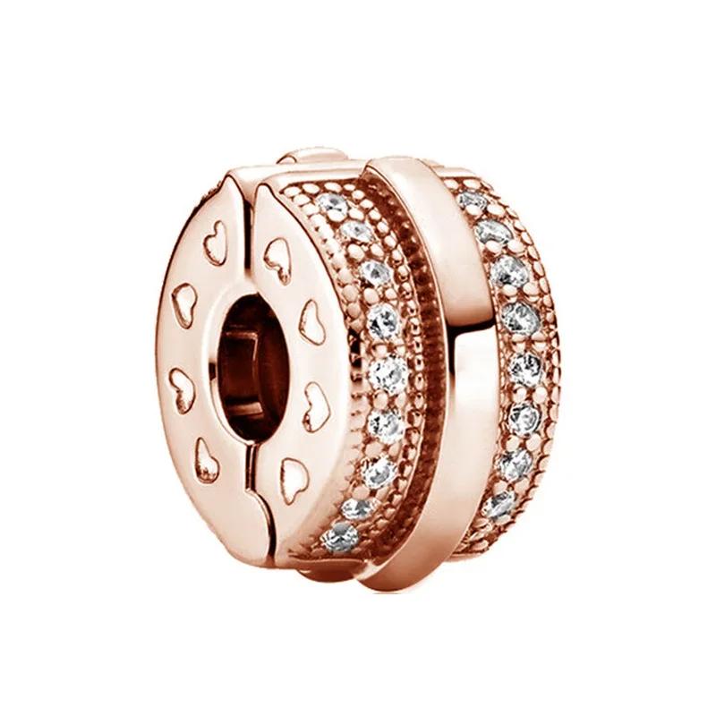 Original Copper Rose Gold Charms Snowflake Heart Fish Earrings Beads For Necklace Diy Bracelet Present Jewellery