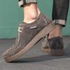 Модные мужские классические повседневные туфли в стиле ретро на шнуровке из высококачественной коровьей замши, мужские удобные туфли на плоской подошве для вождения, мужские оксфорды для активного отдыха