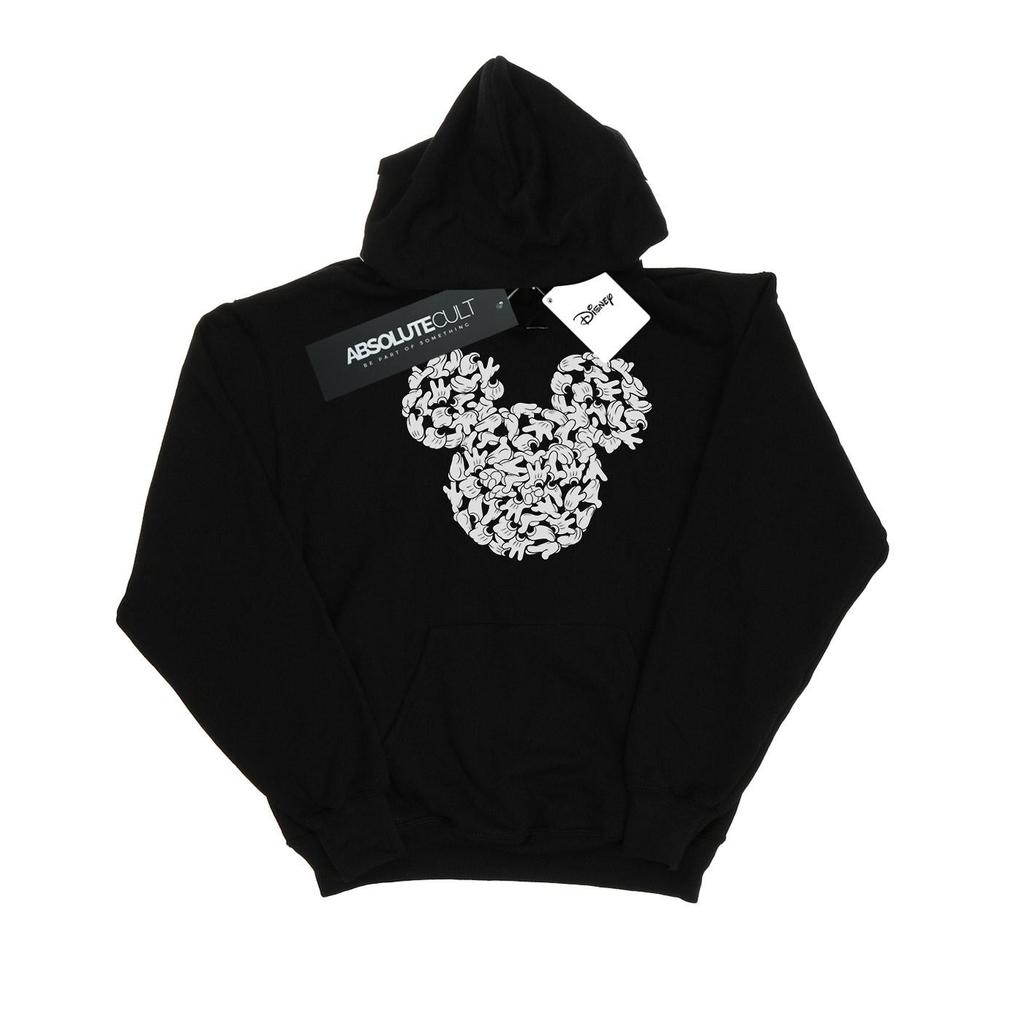 Disney Mens Mickey Mouse Head Of Hands Hoodie