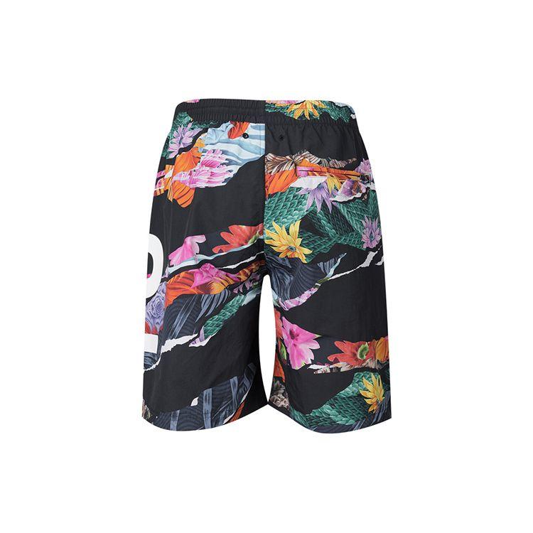 Y-3 Ss22 Large Logo Floral Print Swim Shorts Men Swim Shorts Black HG6107