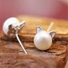 Sophisticated Cat Ear Studs Stylish Cat Earring Jewelry for Fashions Enthusiasts