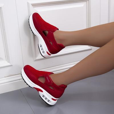 Осень и лето новая повседневная одинарная обувь модная личность полая повседневная спортивная ветровка обувь большого размера