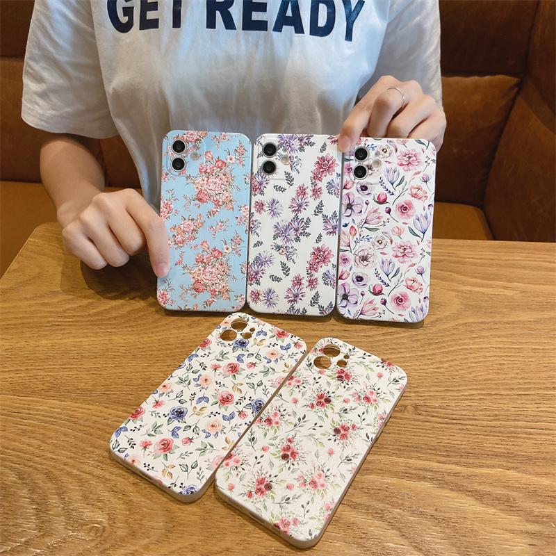 Чехол с цветочным узором для Samsung Galaxy S23 S22 Plus S21 S20 FE Ultra S10 S9 S8 S7 Edge S10E S 23 20 10 Lite, мягкий силиконовый чехол
