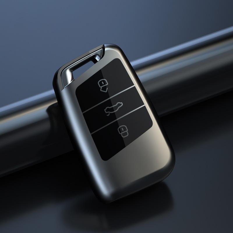 High-quality Car Key Case Cover For Volkswagen VW Tiguan MK2 Magotan Passat B8 CC For Skoda Superb A7 Keychain Accessories