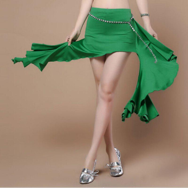 Танец живота. Хип-шарф. Пояс. Молочная шелковая волнистая юбка с кисточками. Танцевальная юбка. 12 цветов.