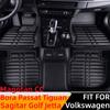 3D Waterproof Car Floor Mats Front & Rear FloorLiner For Volkswagen VW Sagitar Golf Jetta Bora Passat Tiguan