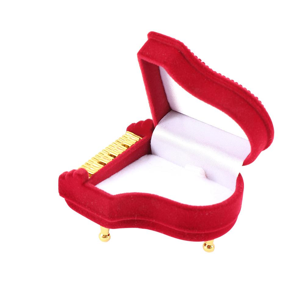 Hot Earring Pendant Wedding Velvet Piano Ring Box Ring Box Gift Case Storage Box