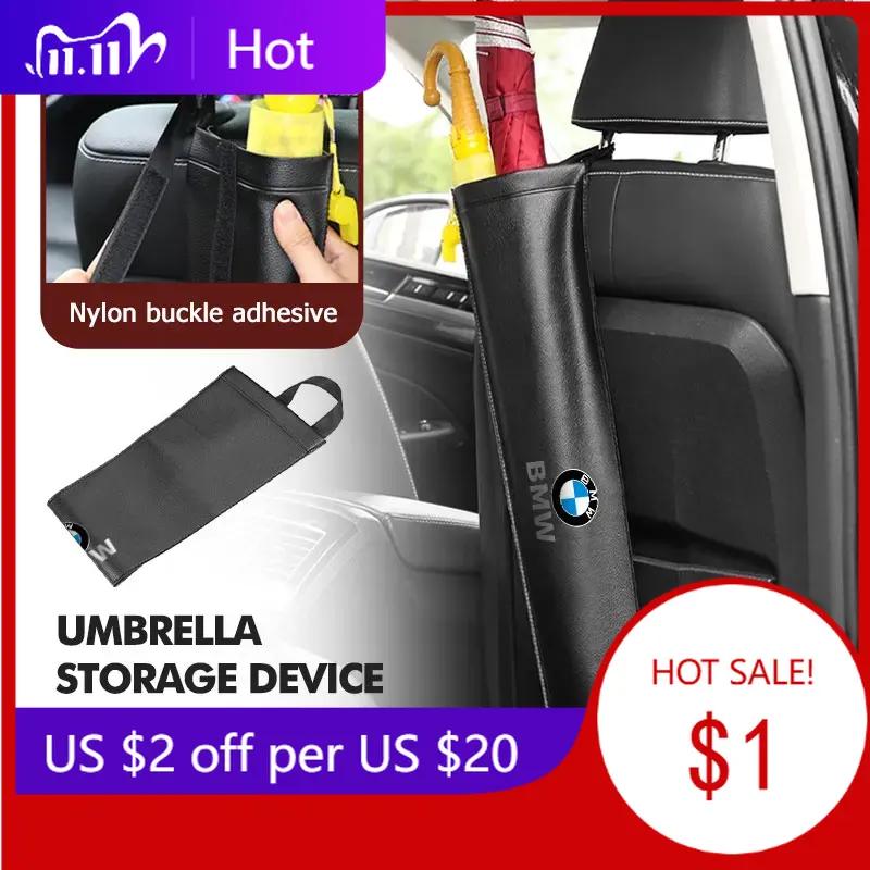 TXMM8 2025 Hot Car Umbrella Storage Bag Holder Waterproof Seat Back Tidying For BMW X3 X5 M5 M3 E46 E90 E60 F10 E39 F30 E36 G30 E87 E7