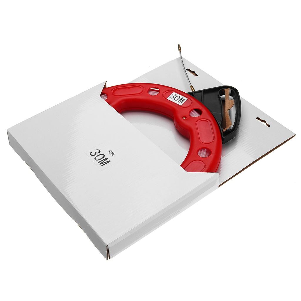 Нейлоновая протяжка из стекловолокна для прокладки кабеля 4 мм 30 метров Нейлоновая лента Гибкий нейлоновый кабелепровод Протяжка кабеля Стекловолоконный кабель 20 м/30 м