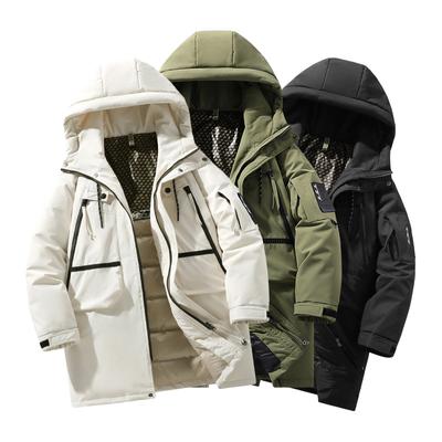 Зимняя модная куртка для отдыха на открытом воздухе, пуховик средней длины, свободная повседневная зимняя куртка с капюшоном, многофункциональная, в стиле пары, утолщенная куртка