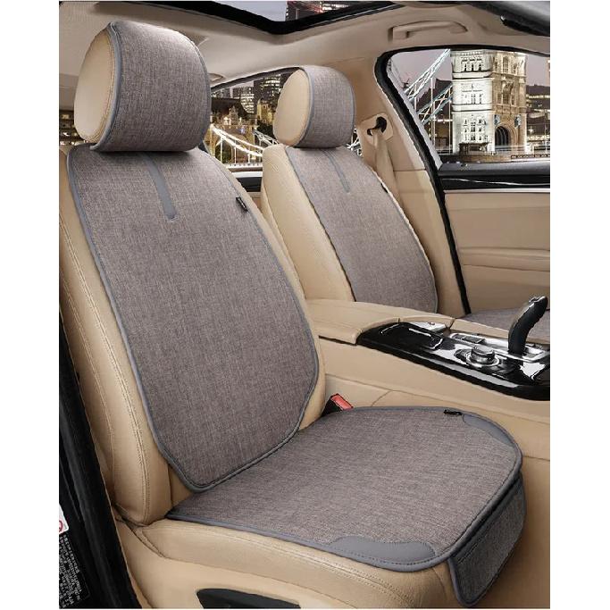 Comfortable Linen Car Seat Cover Cushion Anti Scratch Automotive Seat Protector Cushion Auto Seat Pad Universal for Sedan Suv
