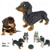 Micro Particle Building Block Puzzle Assembly Toy Diamond Block Dachshund Dog Pets DIY Building Toy Children Gift Educational Assembly Bricks
