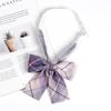 JK Bow Tie for Women, Japanese Uniform Shirt, College Style Student Plaid Tie, Men's Free Ribbon Accessories
