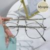 Ultralight Metal Frame Myopia Glasses  Anti Blue Light Minus Sight Eyeglasses Unisex Women Computer Eyeglasses Dioter  0 To -4.0