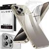 Etui Do Iphone 15 Pro Obudowa Case Silikonowe Przezroczyste Ochrona Aparatu Osłona Obiektywów Alogy Slim + Szkło
