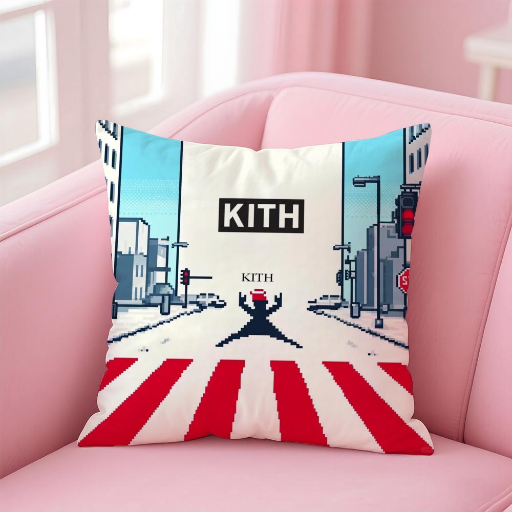 Классический логотип K-KITH Наволочка Удобная Двусторонняя Наволочка Идеально для Автомобиля Дивана Спальни и Не Только