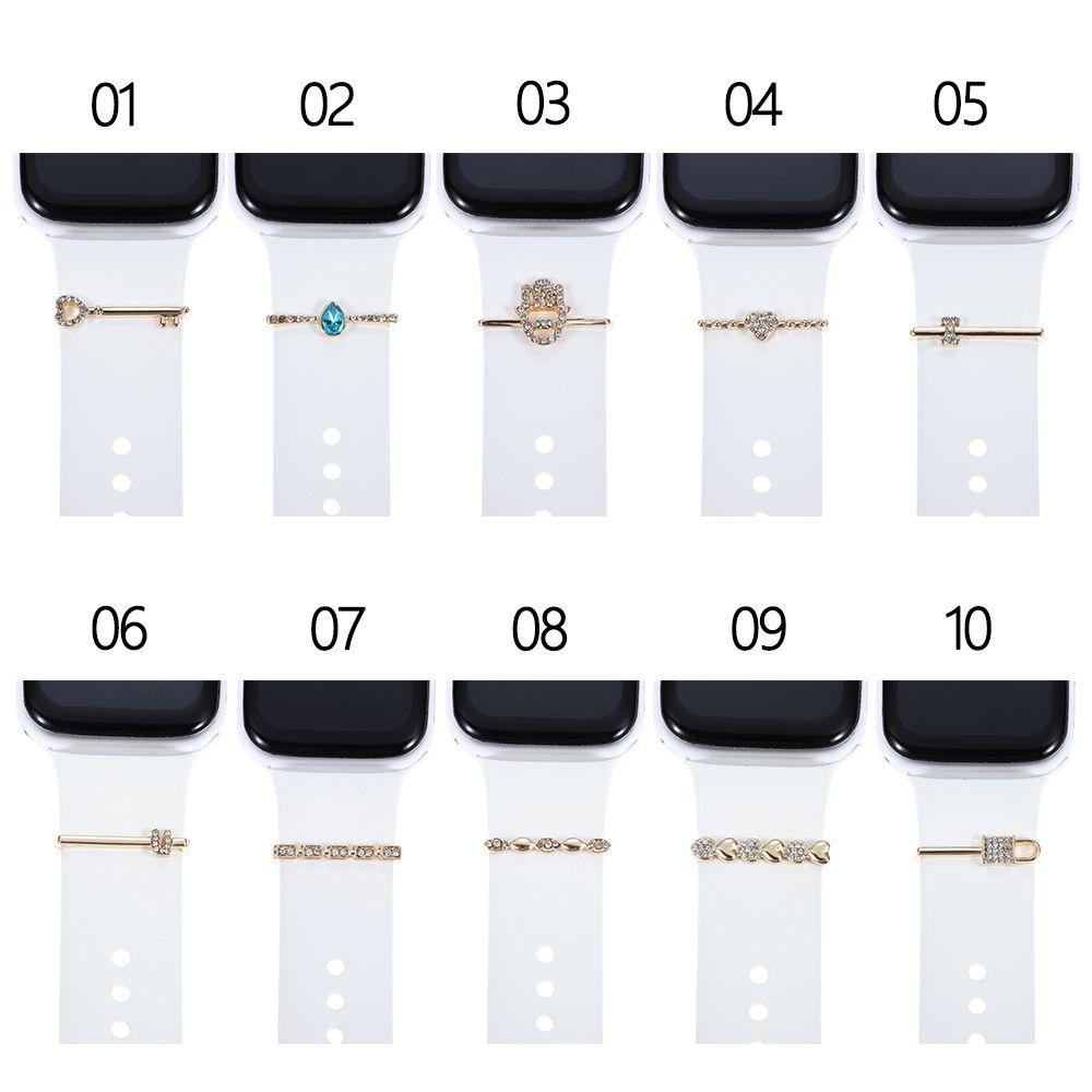 Metal Nails Diamond Watch Band Ornament Decorative Ring Wristbelt Charms Strap Accessories