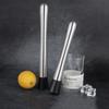 1Pcs Bar Cocktail Popsicles Shaker Mint Muddler Stainless Steel Wine Mixing Stick Cocktail Lemon Ice Crusher Hammer Bartenders Barware