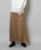 Nano Universe Faux Suede Pleated Skirt be paired with other F 044 Camel Women's (Can items) 673-5230311