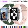 Apple watch ultra 2 49mm 45mm 42mm 40mm 44mm 41mm uchun silikon tasma Smart-soat rezina Sport soati bilaguzuk iWatch Series9/8/7/6/5/SE Aksessuarlari