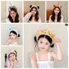 Panda Cat Fishing Plush Headband Hair Accessories Girls Cartoon Hairband  for Gift