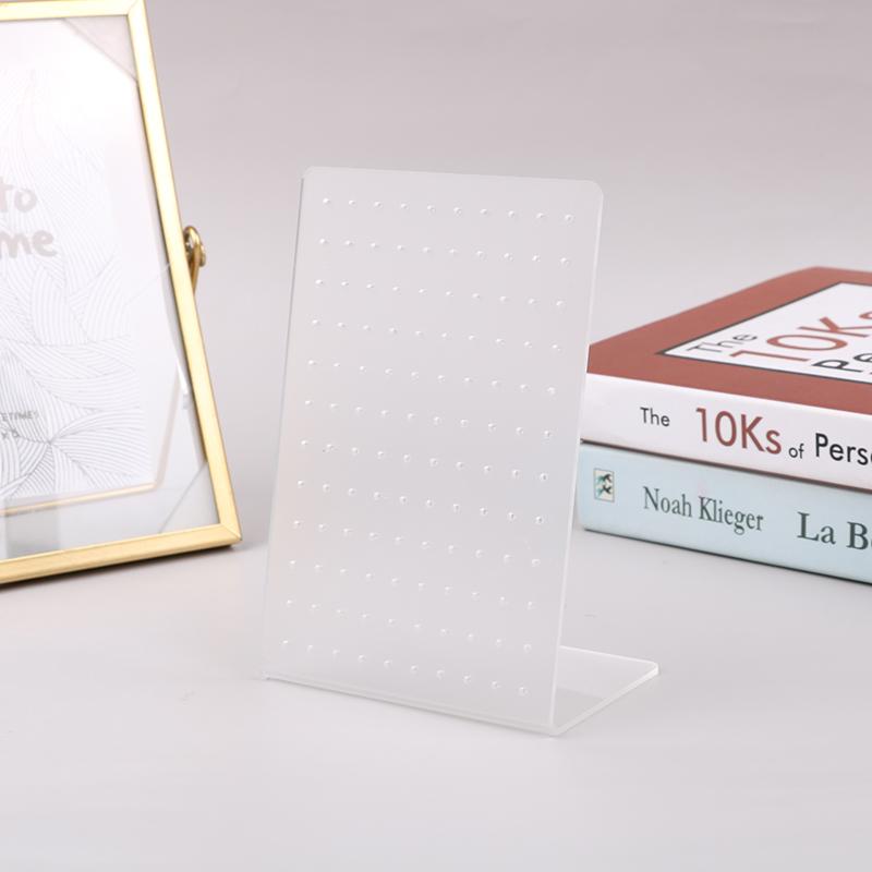 120 отверстий матовый акриловый белый ювелирный стенд для сережек держатель для гвоздиков