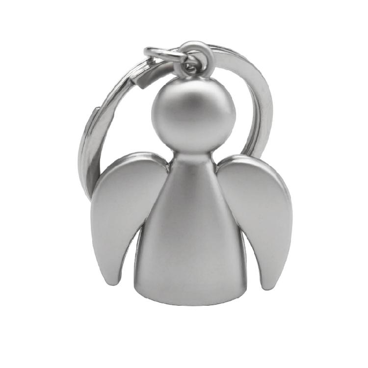 Брелок Ангел-хранитель Серебристый Металлический Подвеска для Ключей Автомобиля Оберег Благословение Ювелирное Изделие