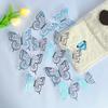 Многоцветная 3D полая бабочка Съемная декоративная наклейка Наклейка на стену с настоящей бабочкой Дом