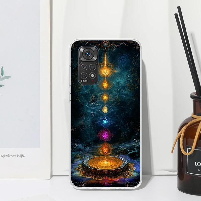 Yoga Chakra Spiritual Energy Universe Phone Case For Xiaomi Redmi Note 15 13 14S 14 Pro Plus 12S 11S 10S 12 11E 10 11T Art Funda