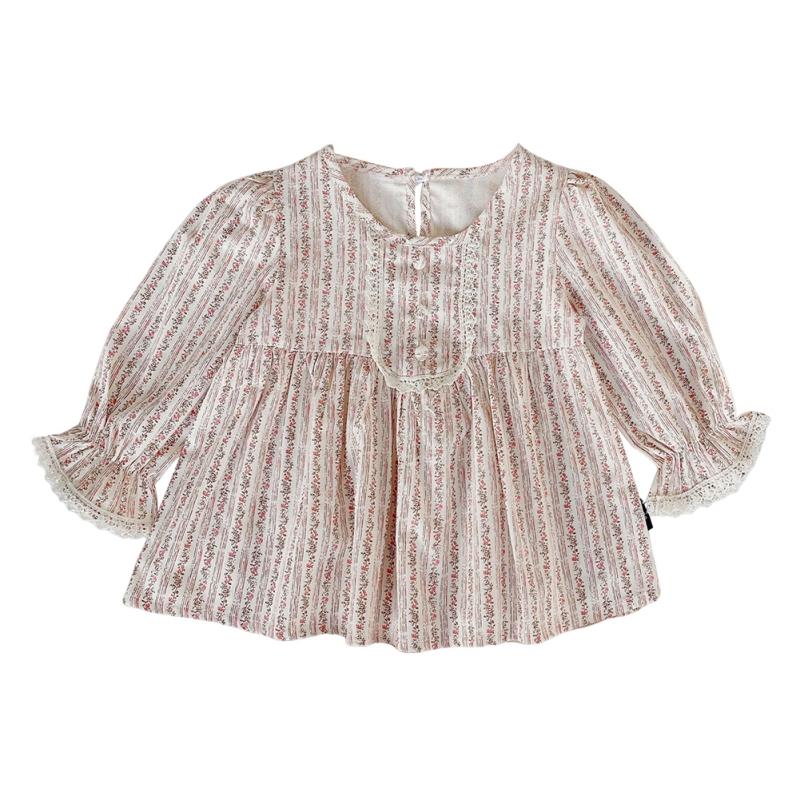 Girls' Court Style Shirt Temperamental Autumn Children's Shirt