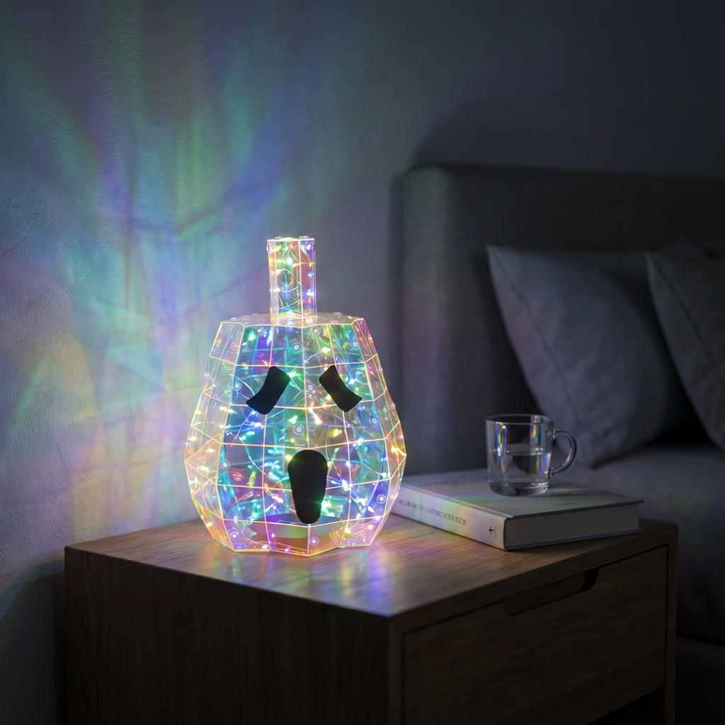 LED Light Up Decorative Figurine for Home Decor, Creative Gift with Colorful Lighting