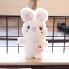 Cute Plush Rabbit Keychain Fluffy And Adorable Stuffed Animal For Backpacks