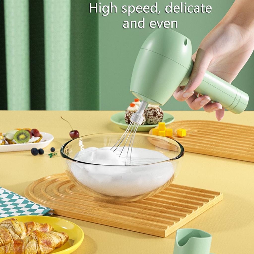 Portable Hand Mixer Electric Wireless Food Blender 3 Speed Milk Frother Cake Egg Beater Cream Food Baking Dough Kitchen