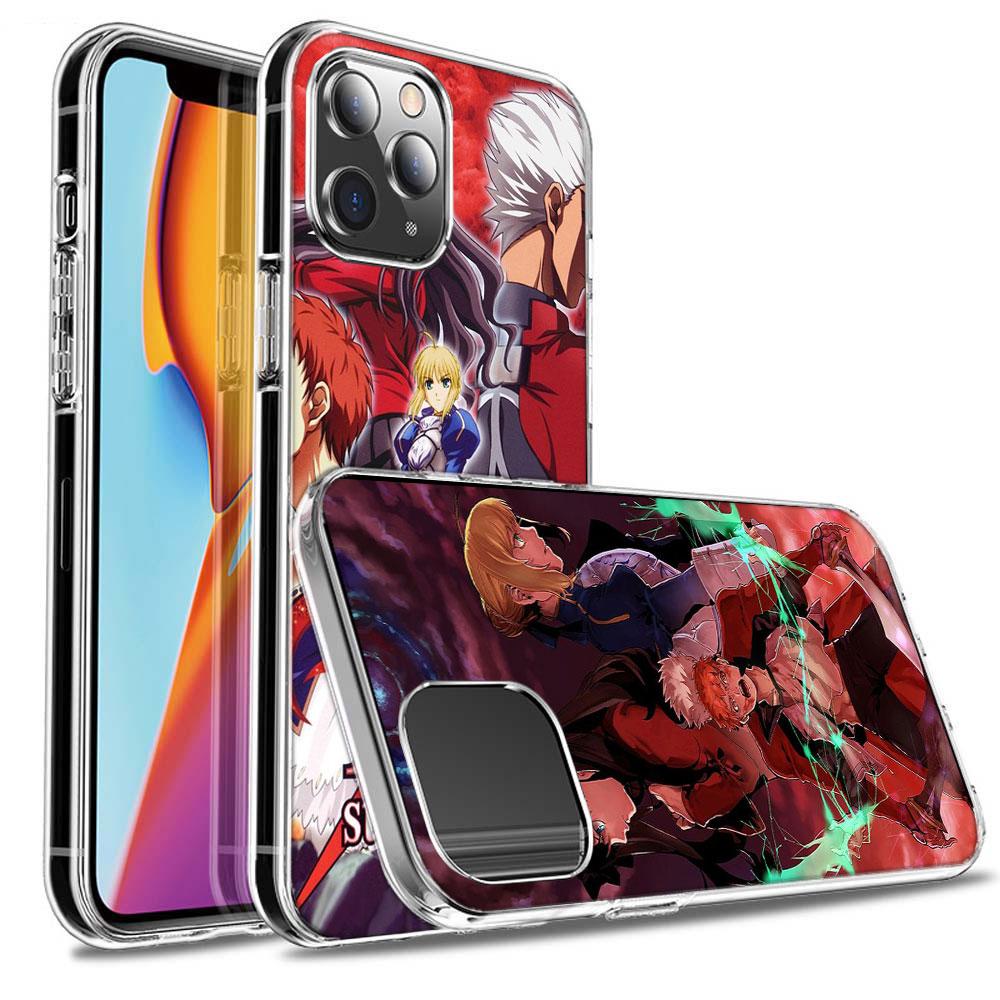 Чехол для телефона Bilibili F-Fate Stay Night Для Iphone 16E 15 Pro 14 Plus 17E 16 17 Pro Max Air 11 12 13 Mini Ударопрочный Capa Милый
