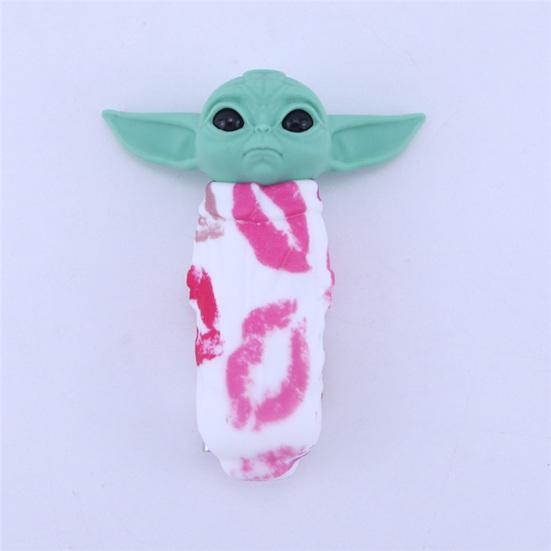 Фигурка Малыша Йоды Модель Игрушка Милый Мультяшный Поделка Миниатюрная Фигурка Украшение Коллекционный Мультфильм Звездные Войны Фигурка Инопланетянина Силиконовая Трубка Рождественский Подарок