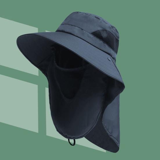 Уличная шляпа шарф дышащая защита шеи с широкими полями унисекс противоскользящая полная защита ветрозащитная фиксированный ремешок рыбалка кемпинг велоспорт рыбак