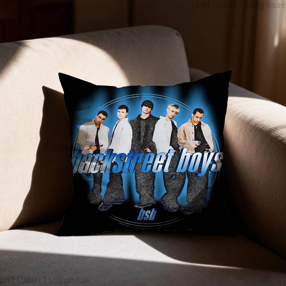 Band BBackstreet BBoys Pillow Case Square DoubleSided Printing Short Plush Sofa Cushion Cover Bedroom Bedside Pillow