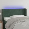 VidaXL LED Headboard Bedroom Furniture Single Bed Accessory Headboard Bed Frame Interior Dark Green 3122995
