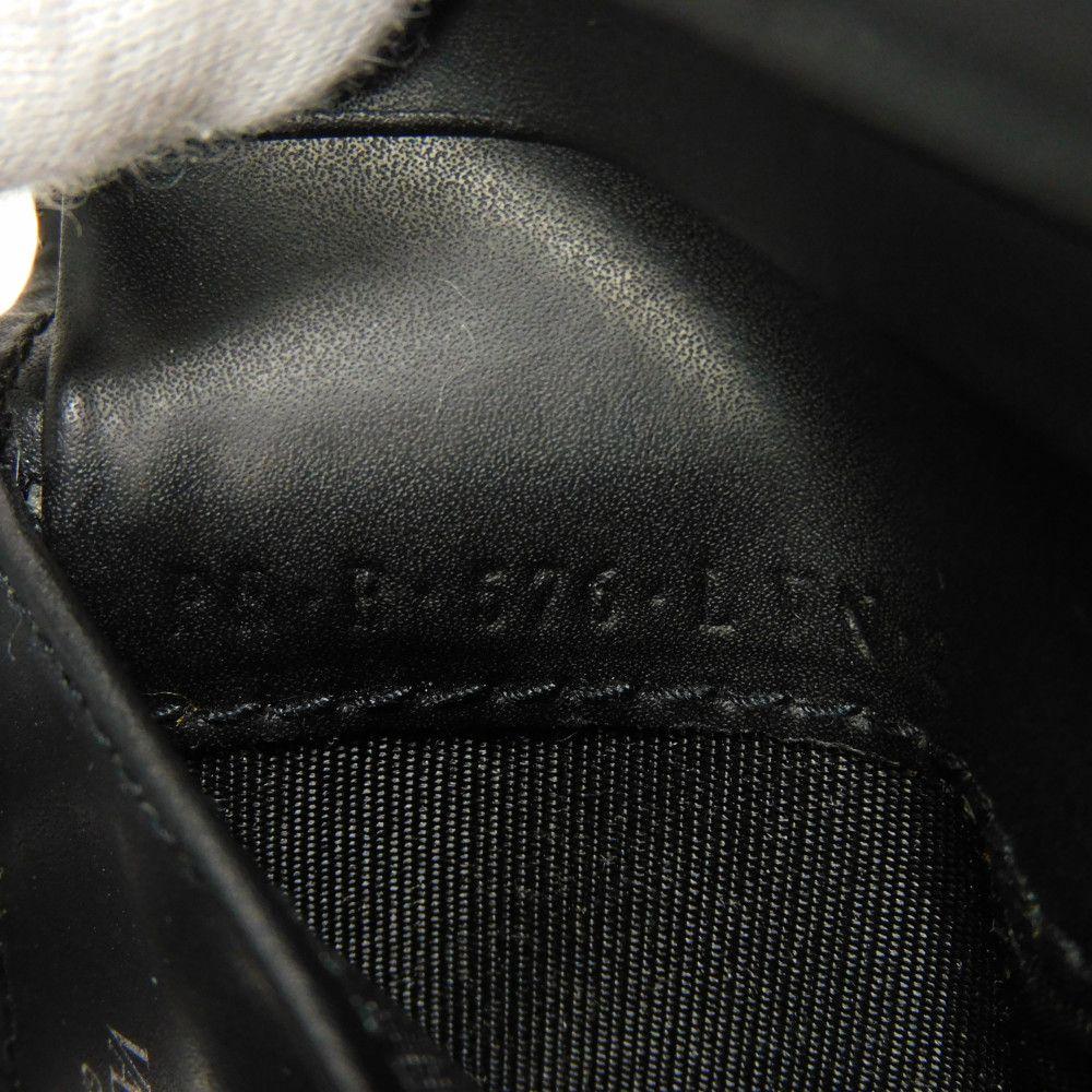 Used 8901 VLTN Logo Card Holder 2Y2P0576LVN 7946 Smooth Calfskin White Pass Case/Business Card Holder/Pass Case Black