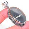 Natural Mud Crack Fossil Gemstone 925 Sterling Silver Jewelry Pendant 2.13" D5q99