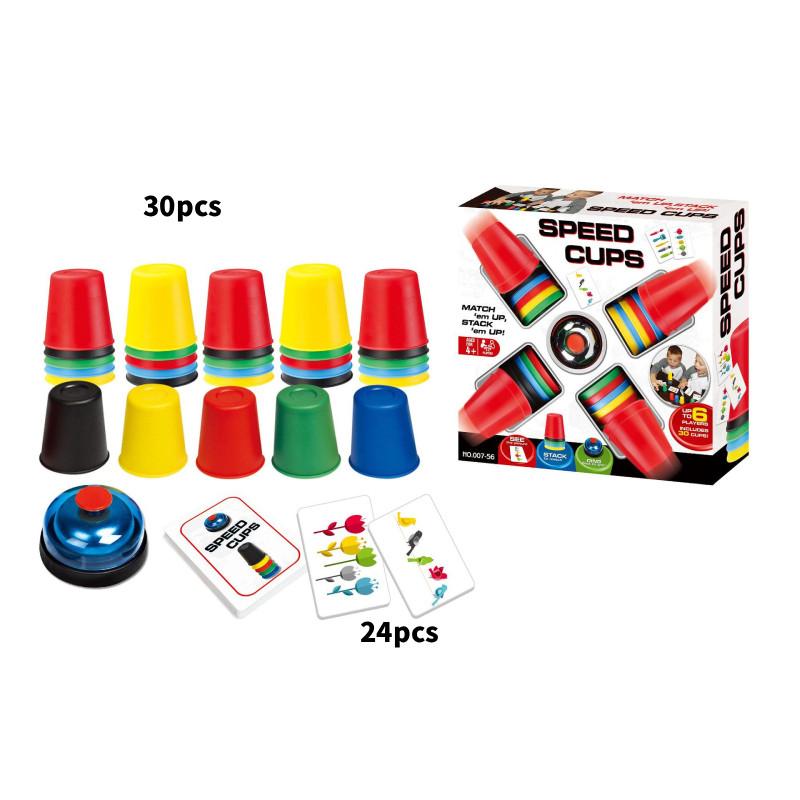 Креативная детская игра в складывание стаканчиков с высокой скоростью, развивающая реакцию и сообразительность.