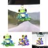 Charming Acrylic Frog Shape Car Hanging Ornament For Adorable Vehicle Decor